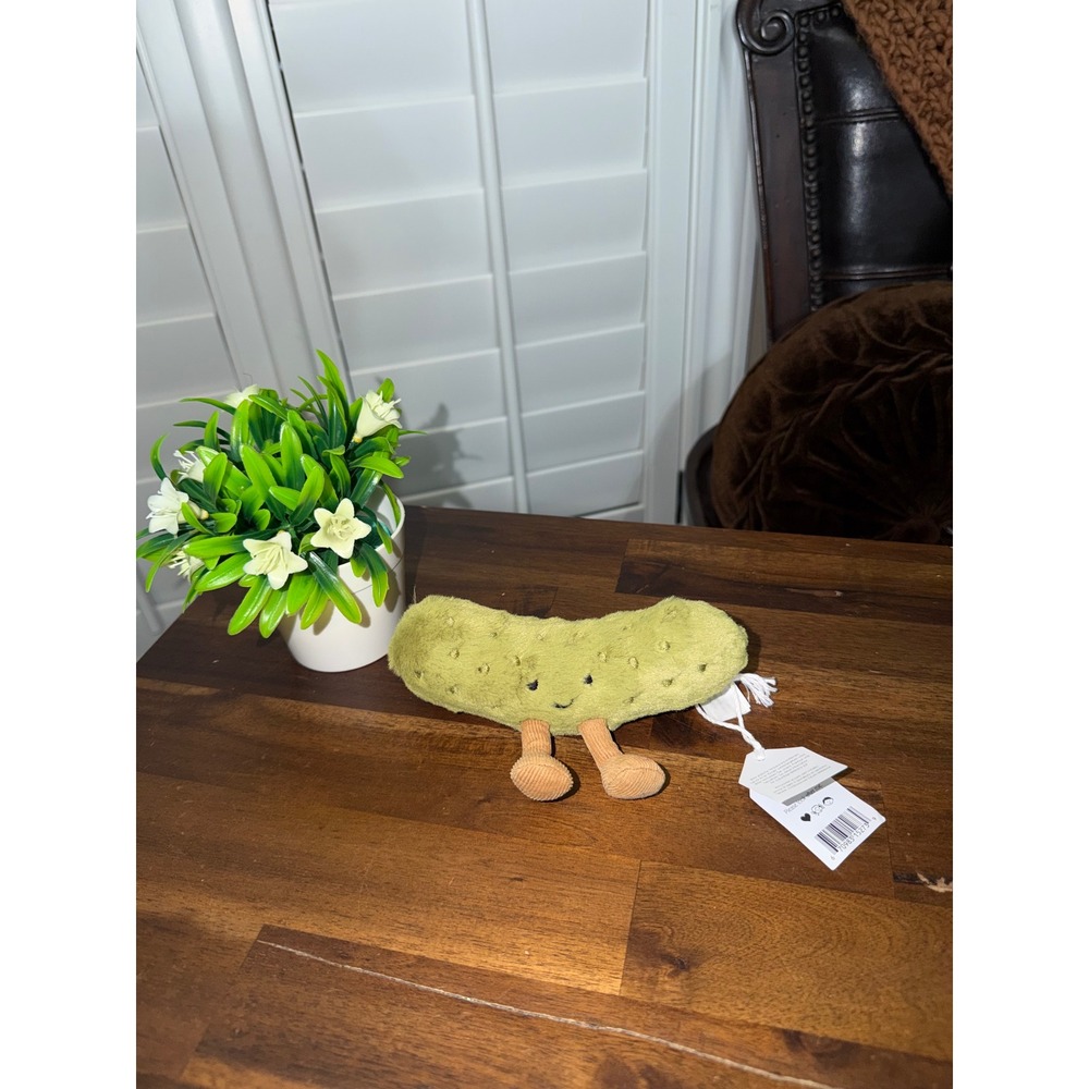 Jellycat Amuseables Pickle Green Plush Stuffed Food Toy A6PIC NWT